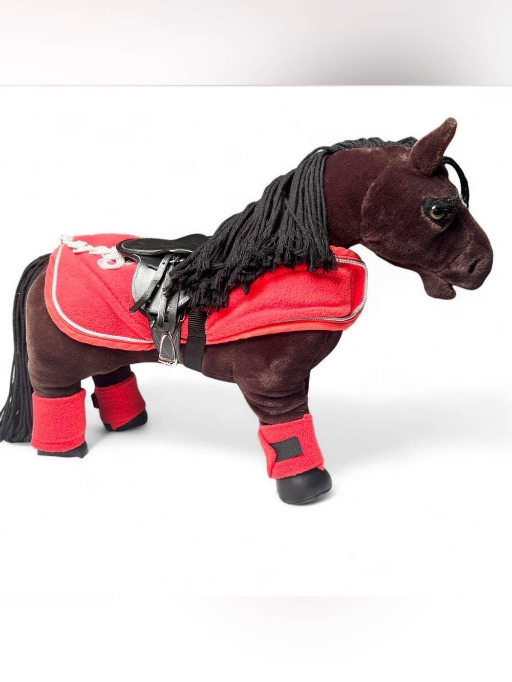 LeMieux Toy Pony Brown Horse + Saddle Chilli Rug Bandages Tack Set